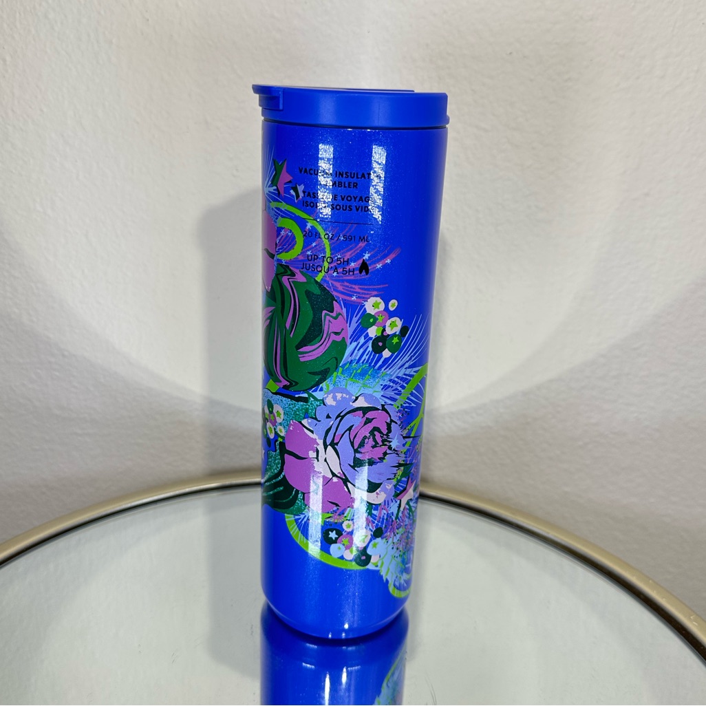New Starbucks Blue Shimmer Stainless Steel Tumbler